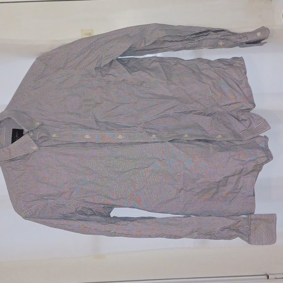 Men's Striped Button Up Shirt - Picture 3 of 4